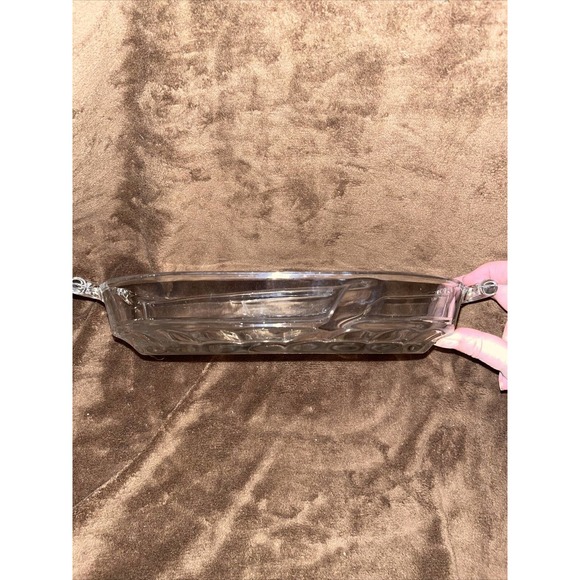 Raleigh by fostoria Three Part Divided Serving dish - Picture 3 of 5